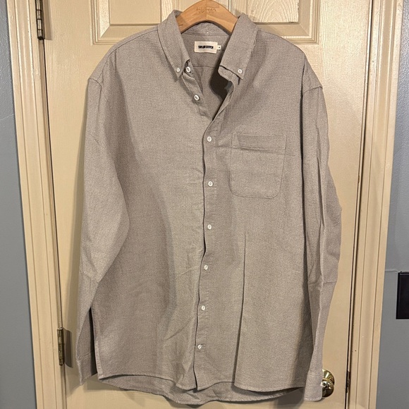 Taylor Stitch Men's Beige Casual Button-Down Shirt size 46/XXL